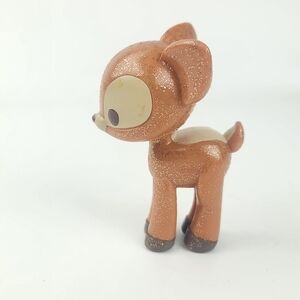 DISNEY ANIMATORS COLLECTION SNOW WHITE GLITTER BAMBI DEER 3” FIGURE